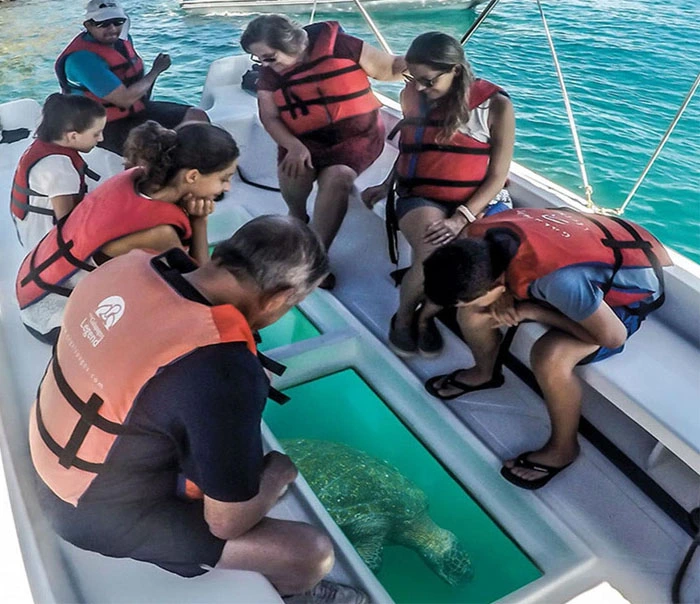 Glass Bottom Boat Ride in Andaman