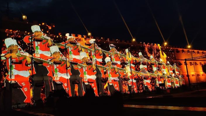Light and Sound Show at Cellular Jail